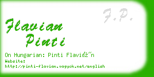 flavian pinti business card